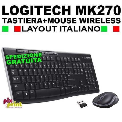 Logitech mk270 kit tastiera - logitech,